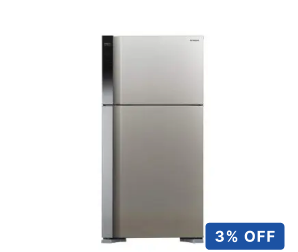 Hitachi 710L Gross Top Mount Double Door Refrigerator