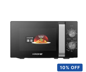 Krome Microwave Oven 20L Capacity | 700W Output | 5 Power