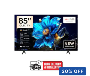 TCL 85 Inch 4K QLED Google TV 2025 | Slim & Uni-body | AiPQ