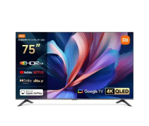 Xiaomi TV A Pro 75 Inch 4K QLED Smart TV | 60Hz Refresh Rate